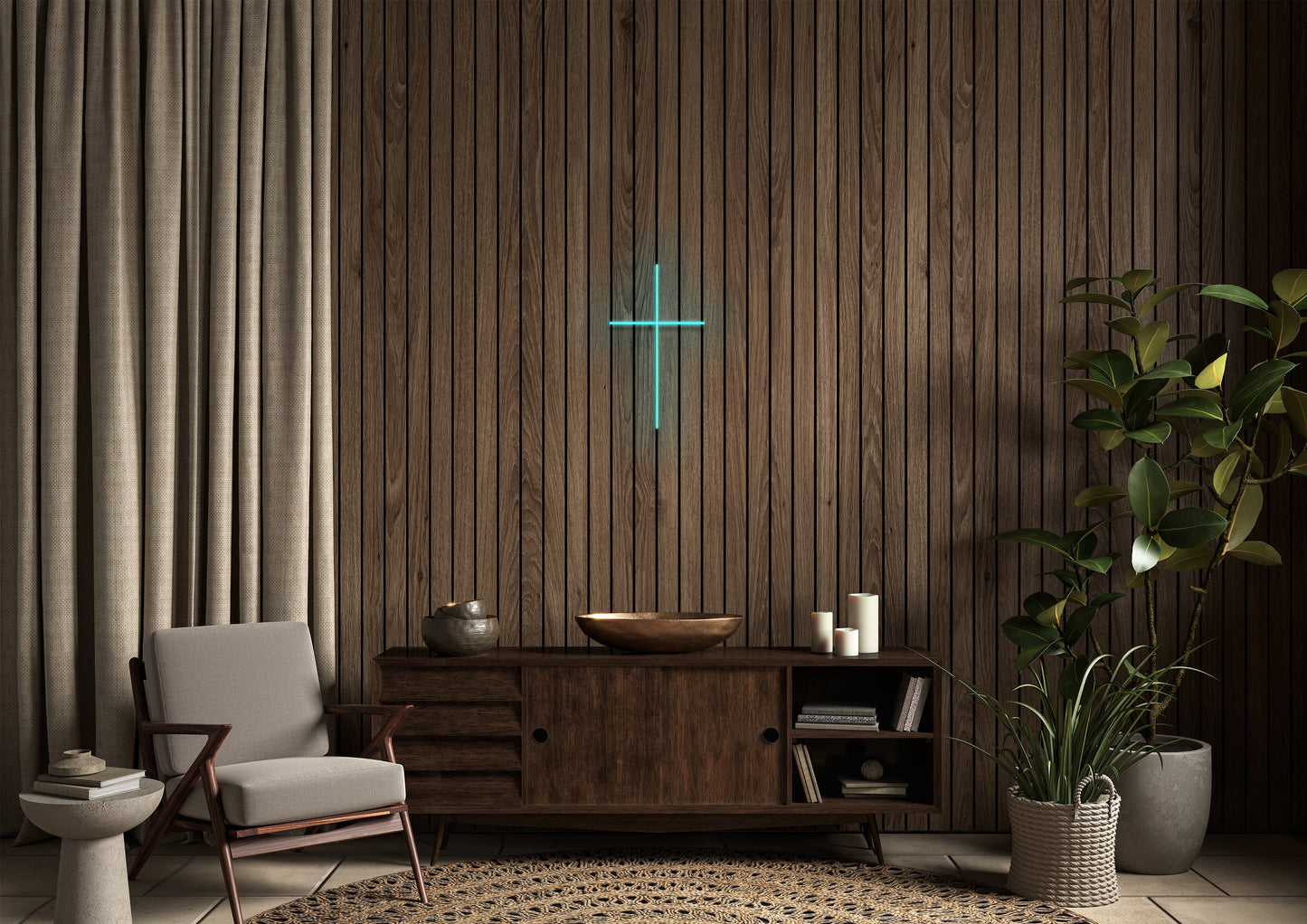 Cross - Neon Sign