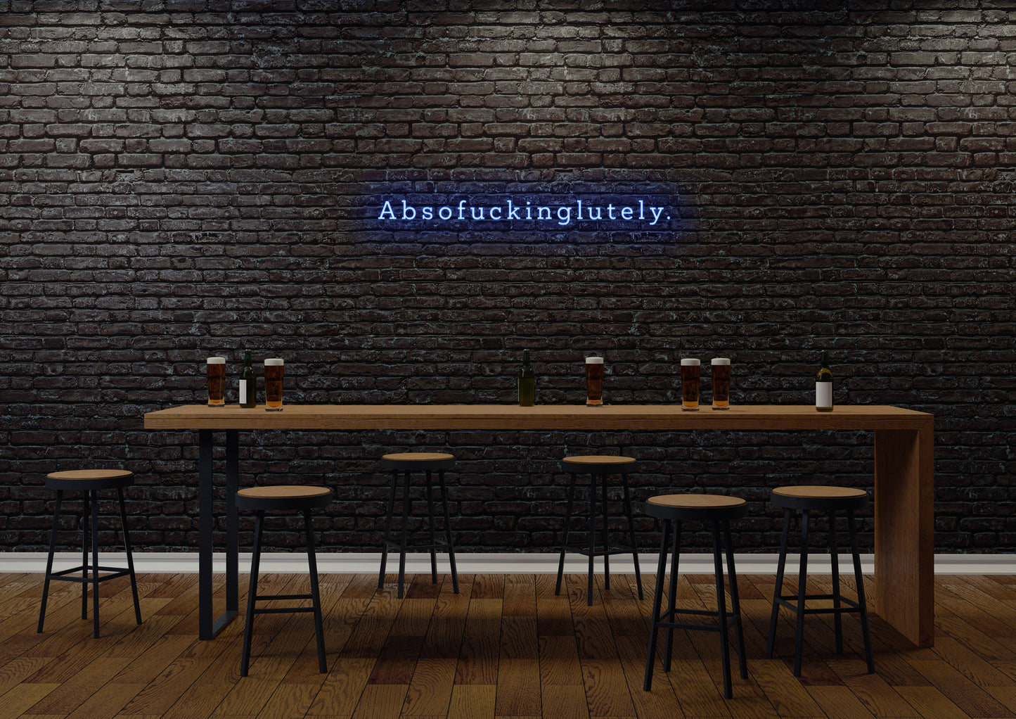 Absofuckinglutely (serif) - Neon Sign