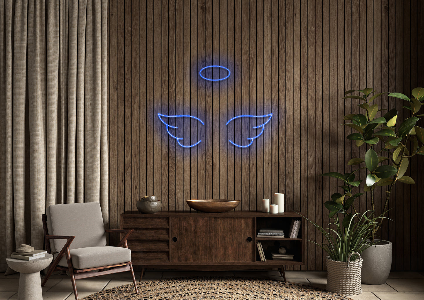 Angel Wings - Neon Sign