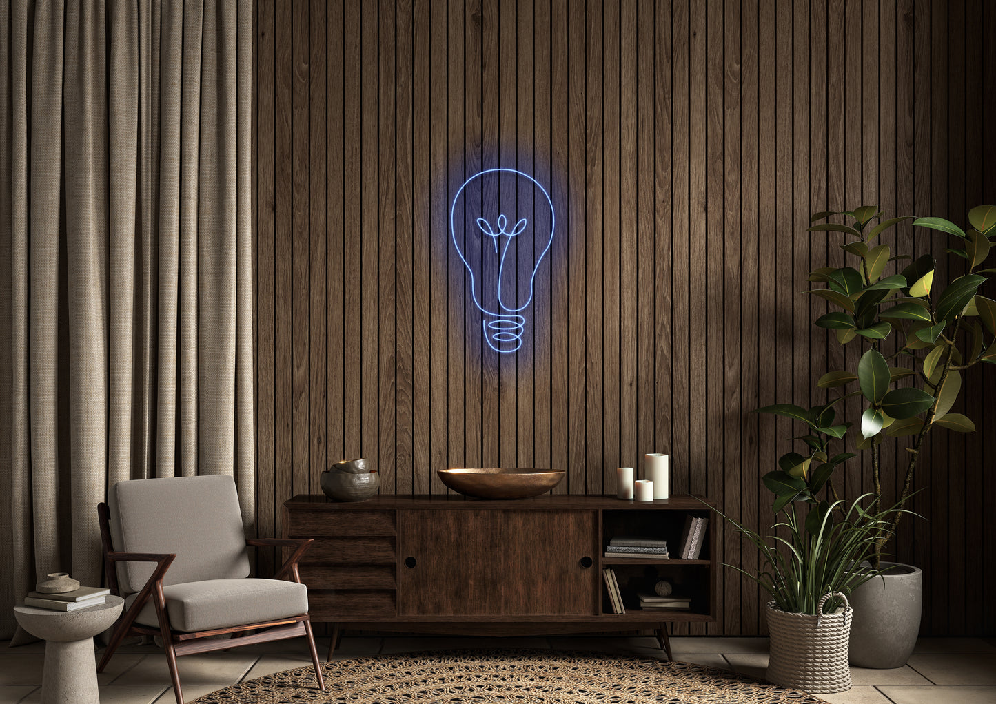 Light Bulb - Neon Sign
