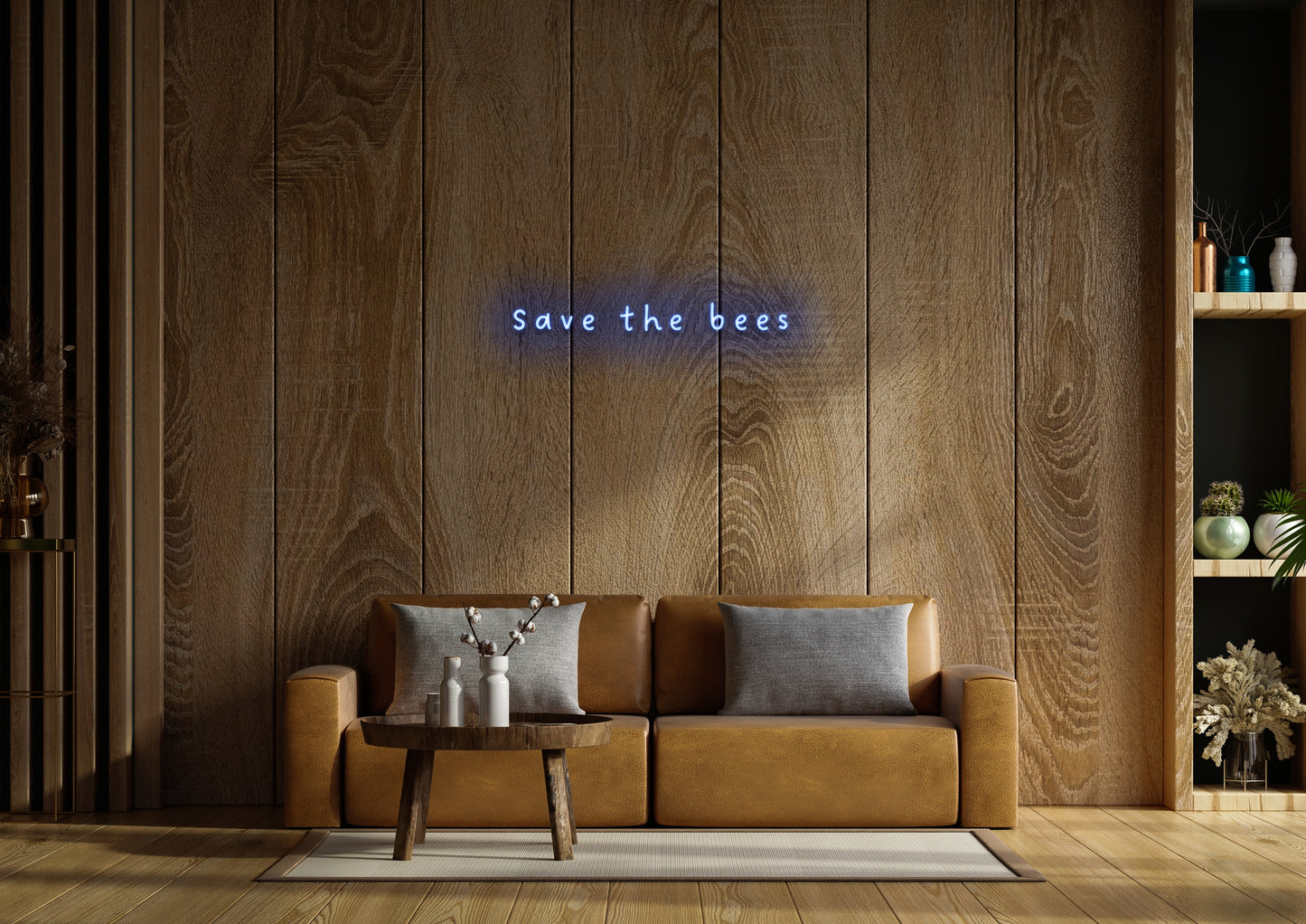 Save The Bee's - Neon Sign