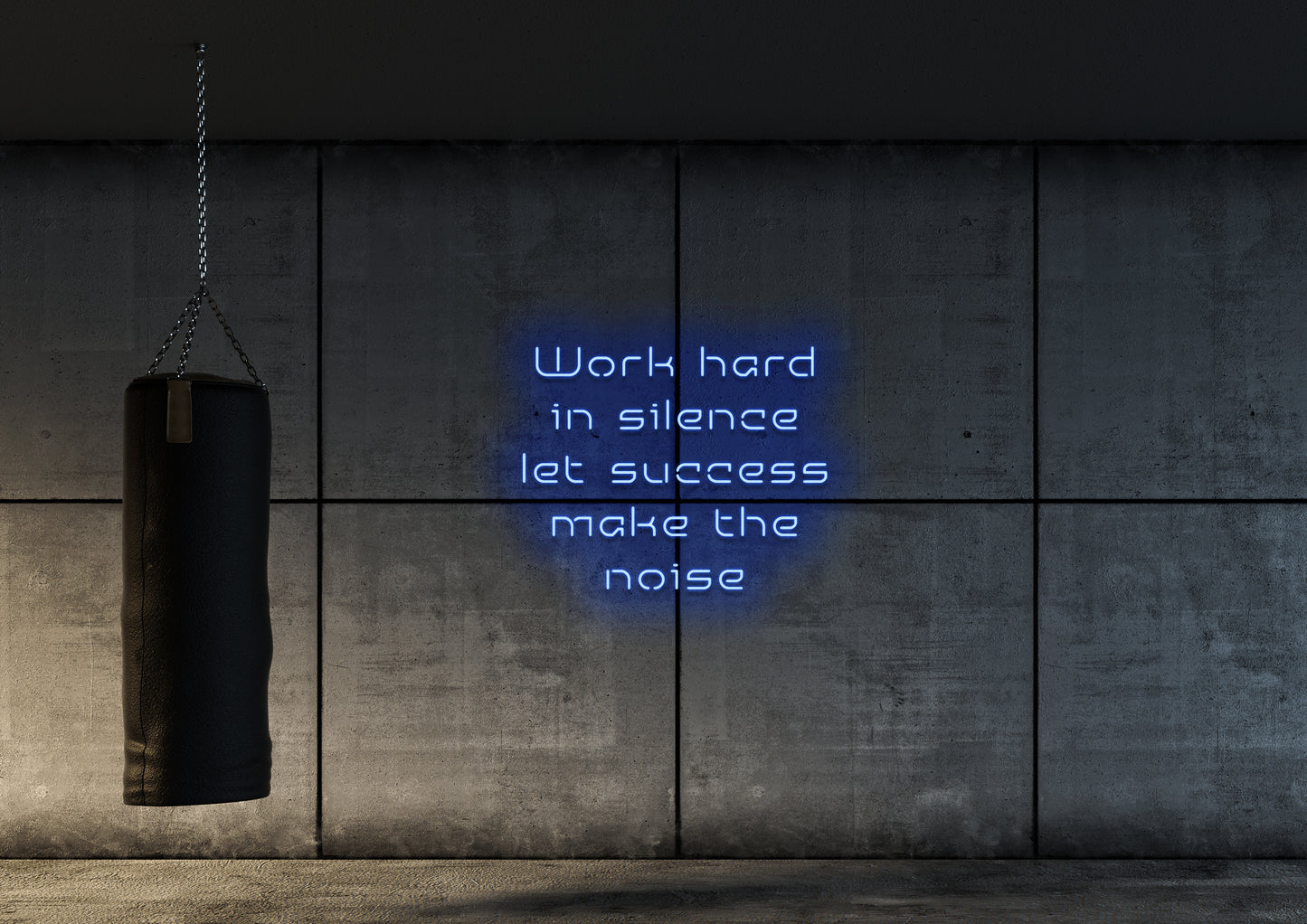 Work Hard In Silence - Neon Sign