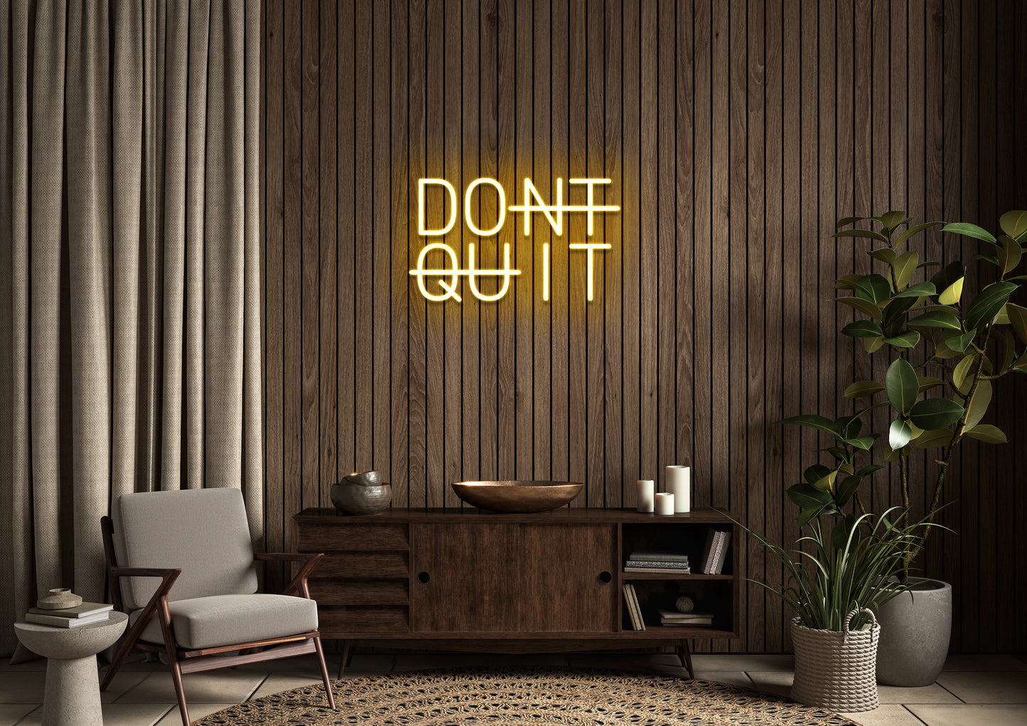 DONT QUIT - Neon Sign