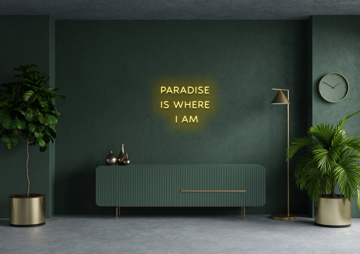 Paradise Is Where I Am - Neon Sign (Wrong Dimensions)