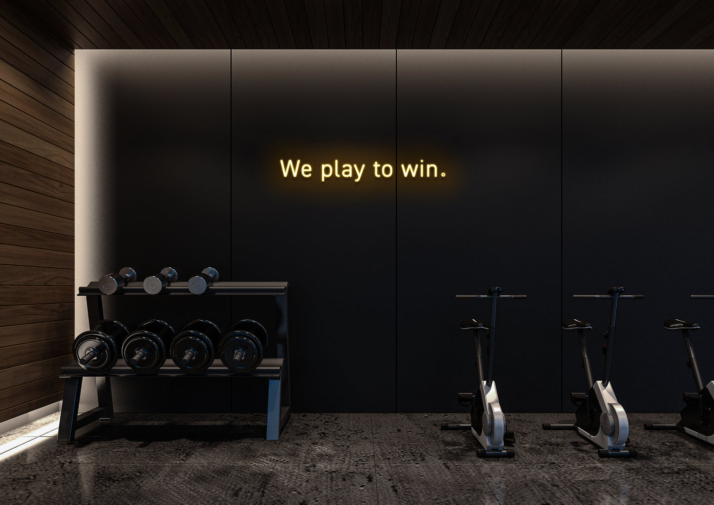 We Play To Win - Neon Sign