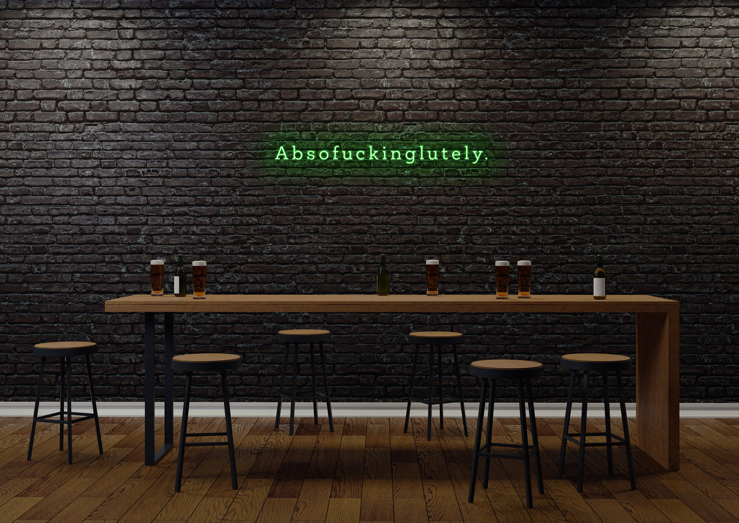 Absofuckinglutely (serif) - Neon Sign