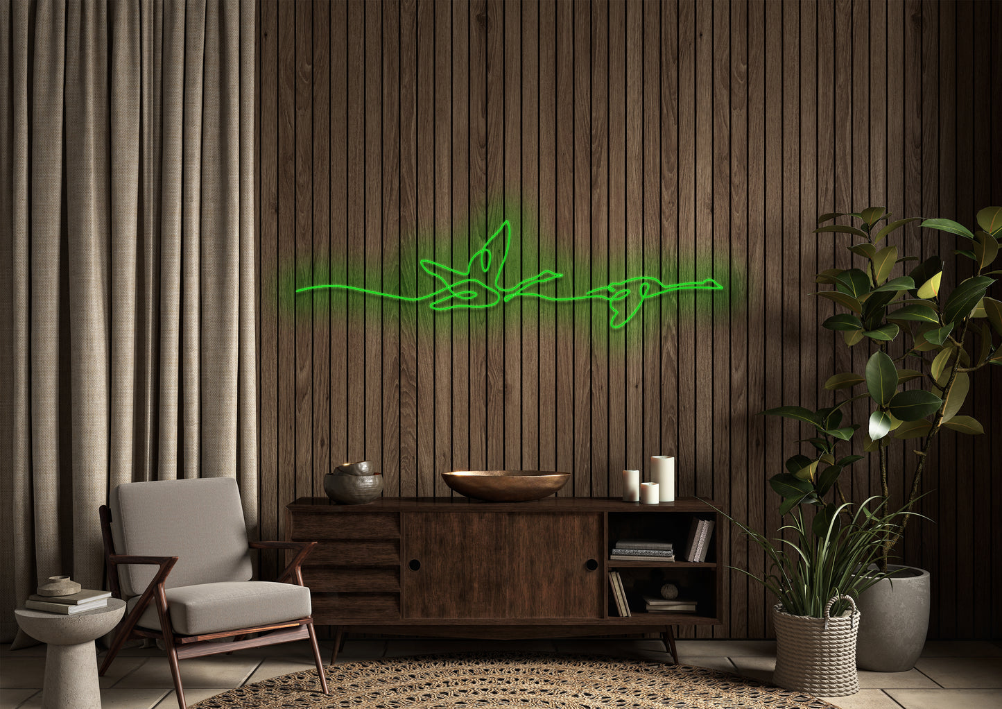 Ducks Flying - Neon Sign