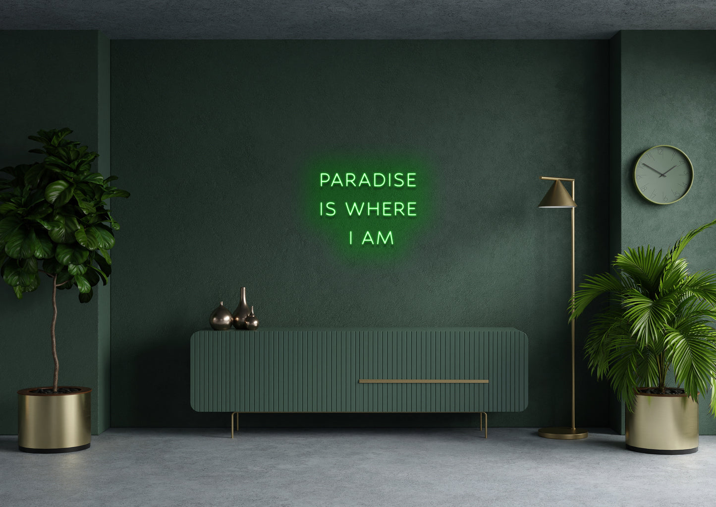 Paradise Is Where I Am - Neon Sign (Wrong Dimensions)