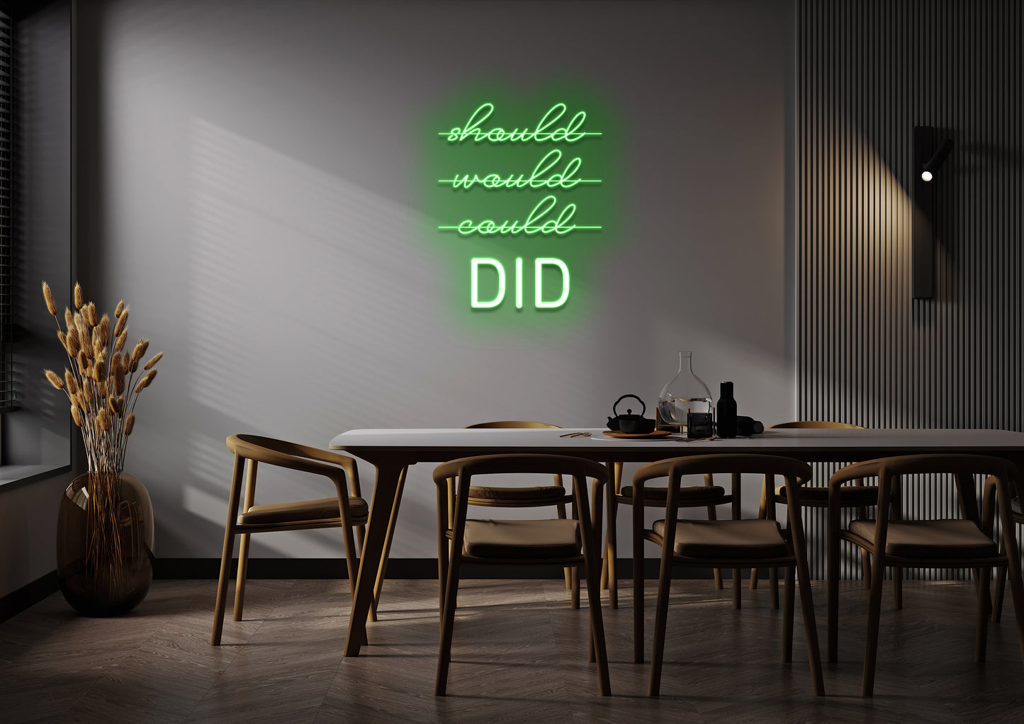 Should, Could, Would - Neon Sign