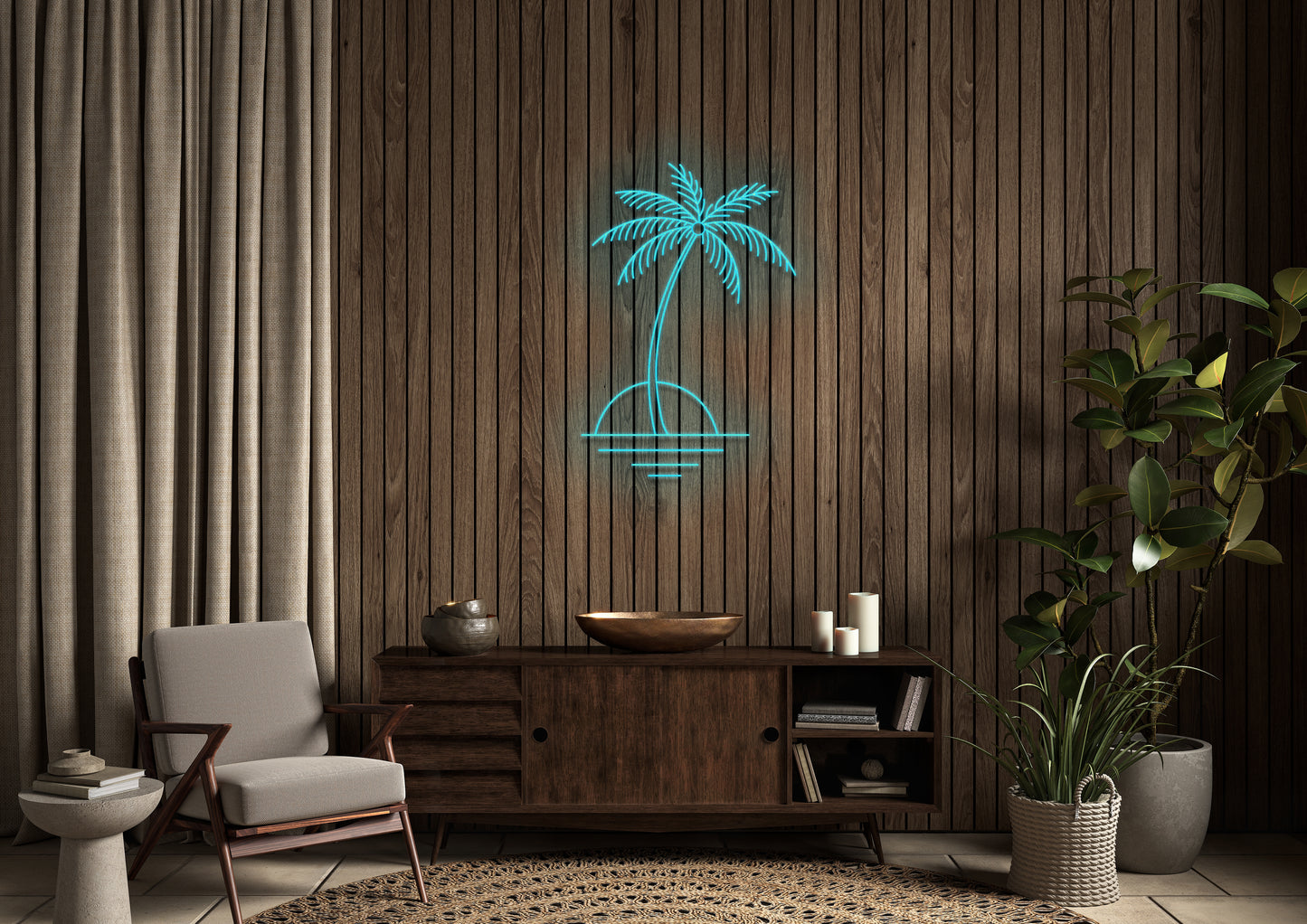 Island - Neon Sign