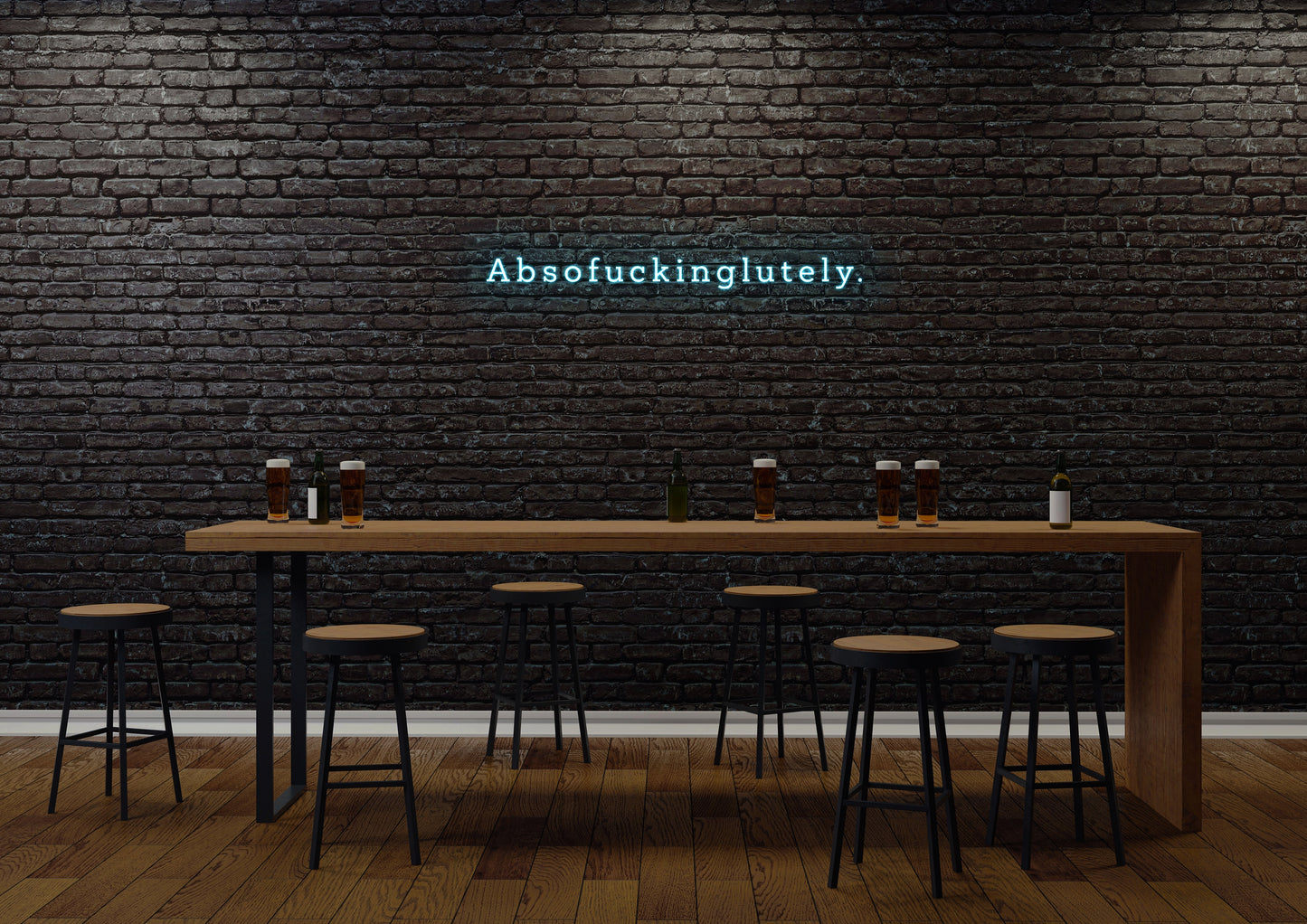 Absofuckinglutely (serif) - Neon Sign