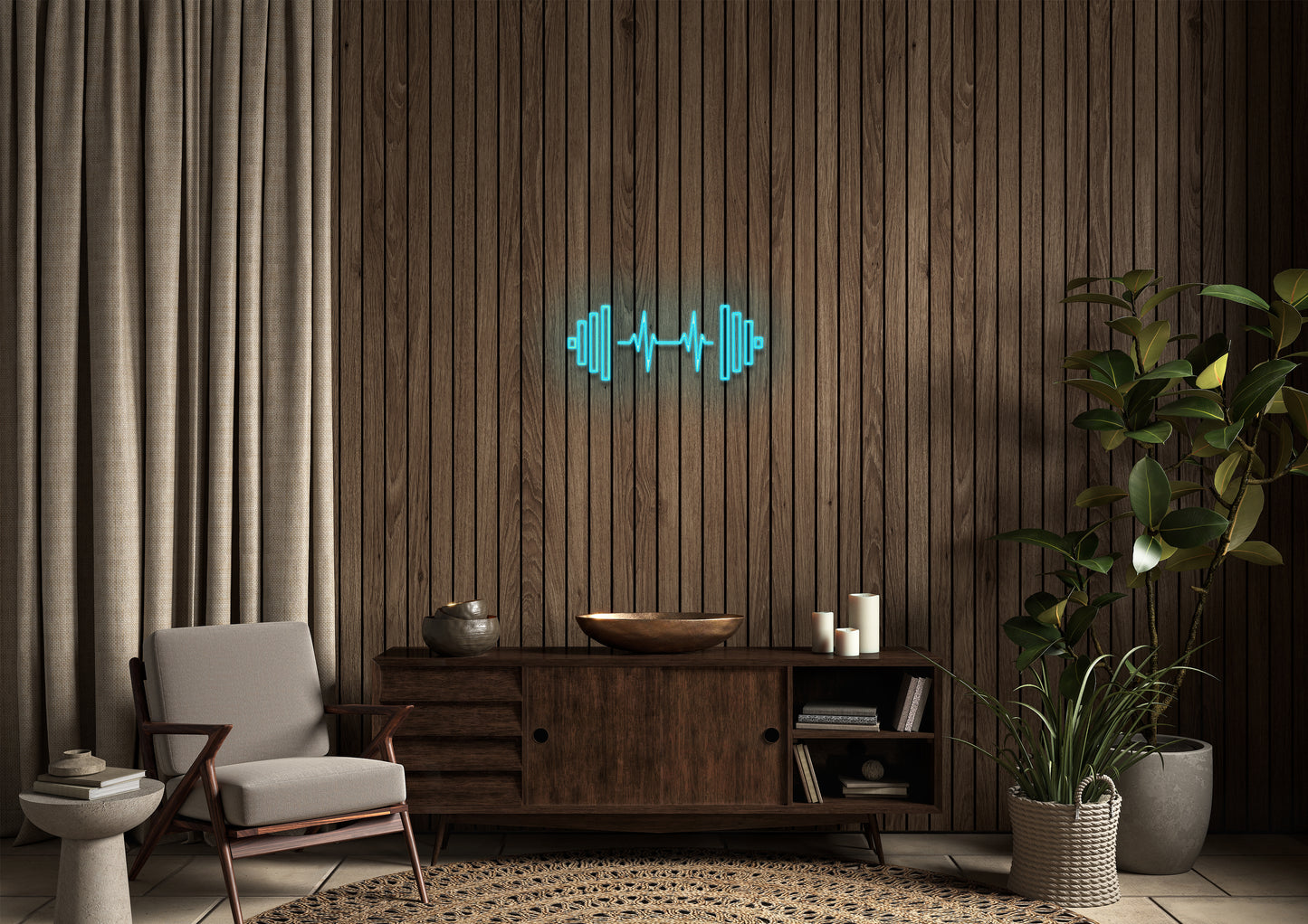 Gym Heart Beat - Neon Sign