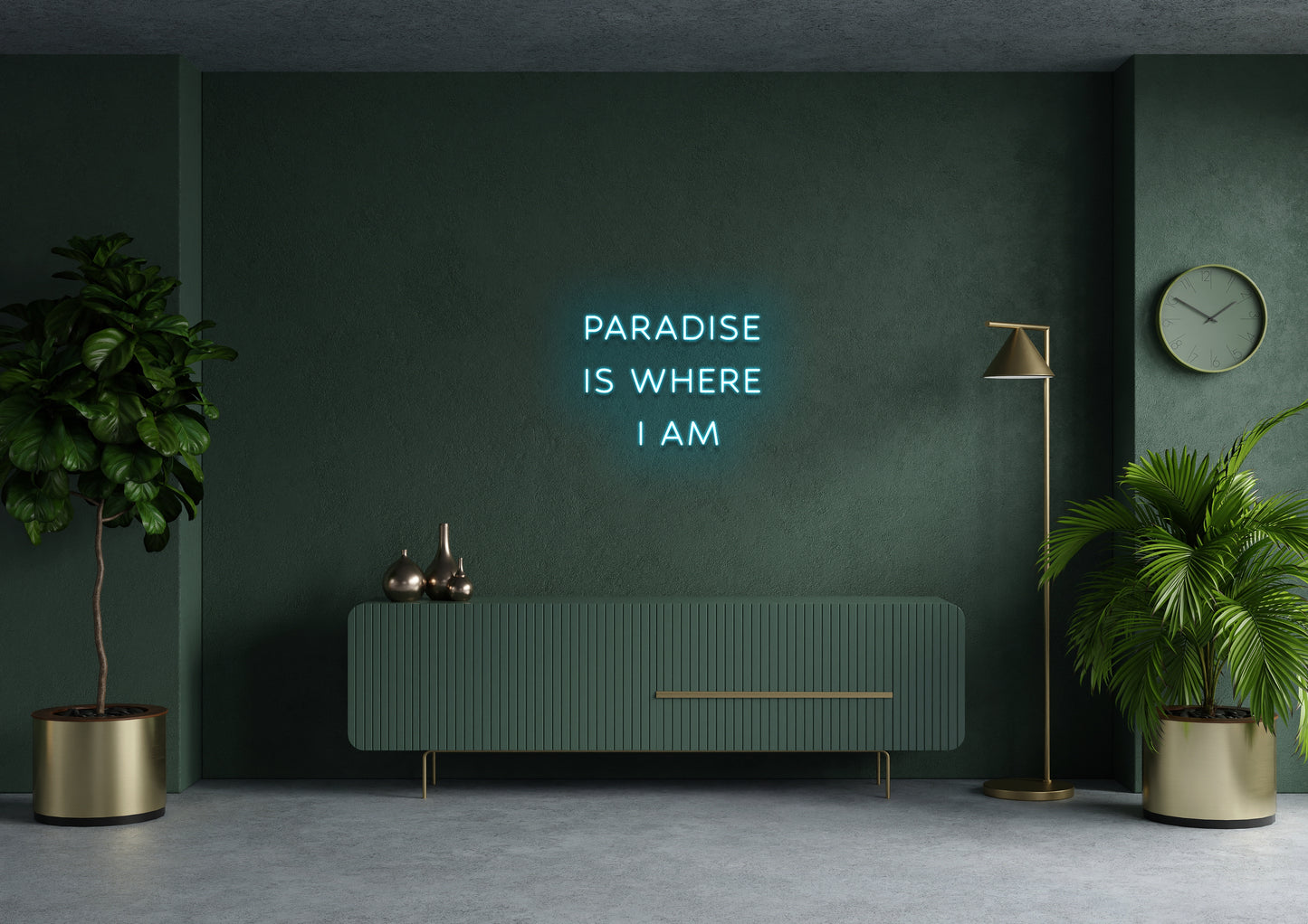 Paradise Is Where I Am - Neon Sign (Wrong Dimensions)
