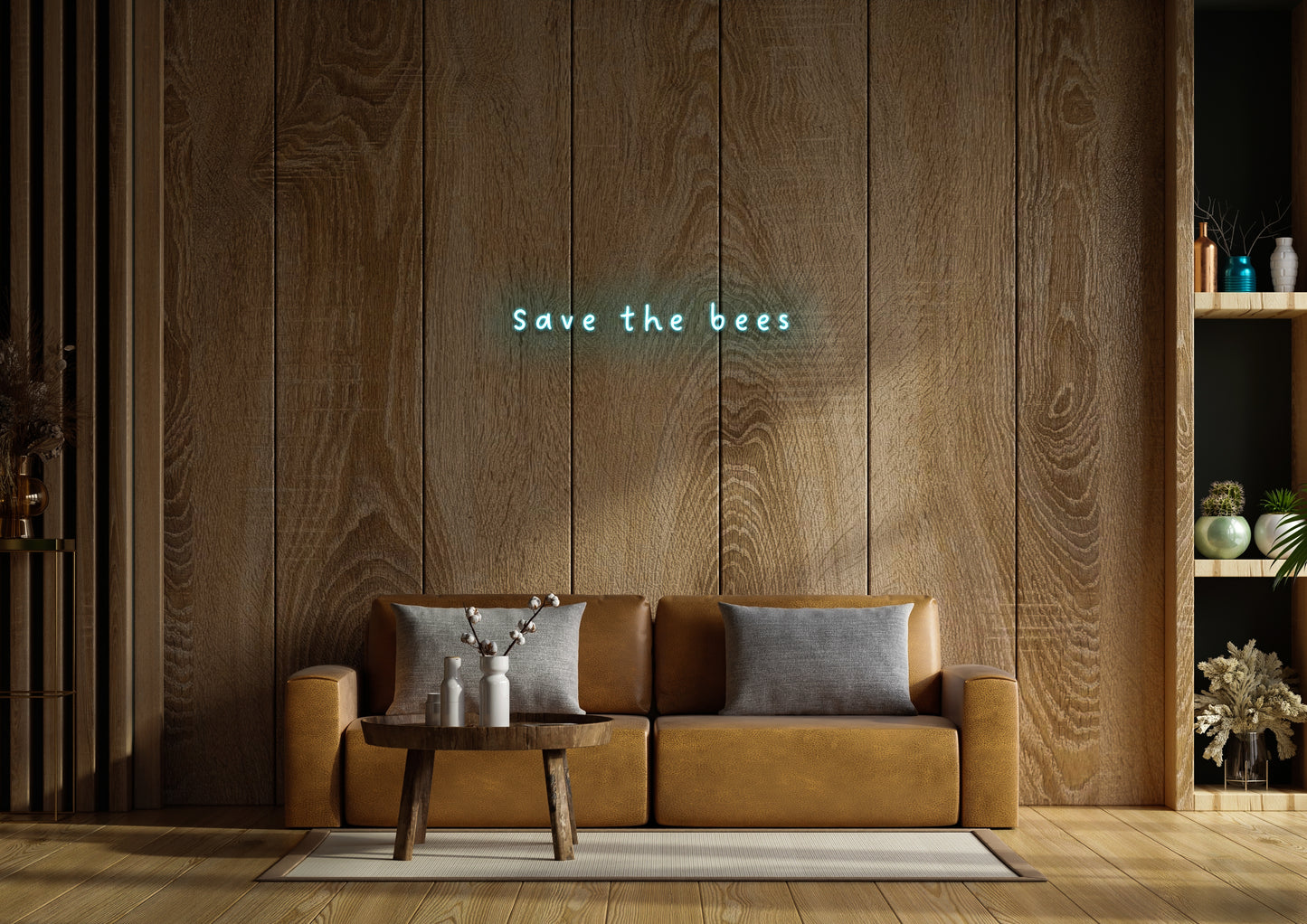 Save The Bee's - Neon Sign