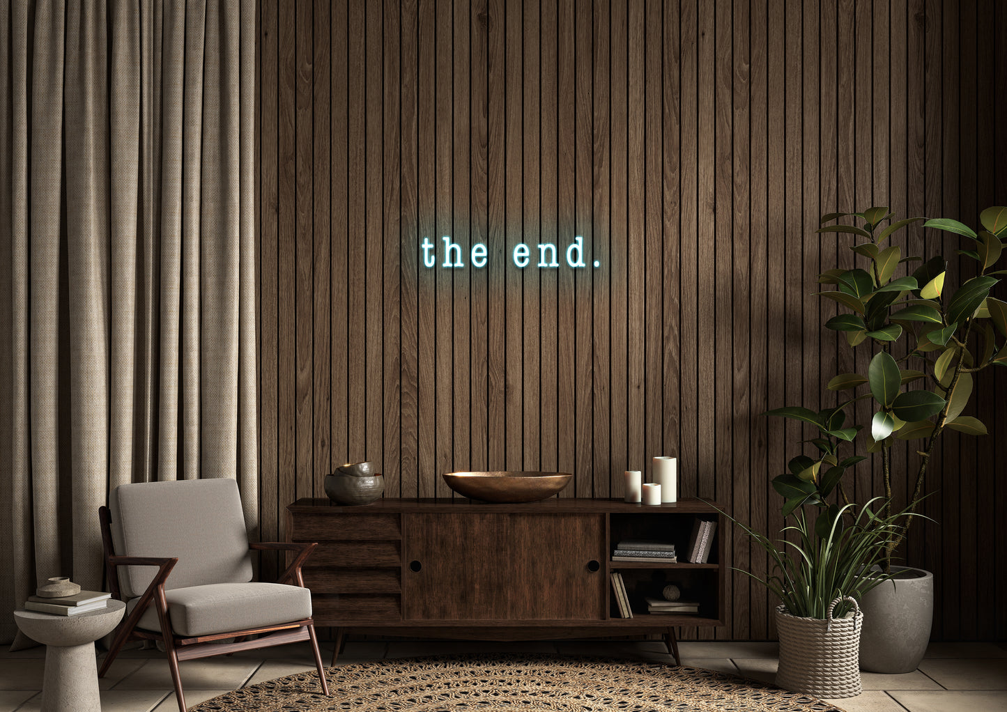 The End - Neon Sign