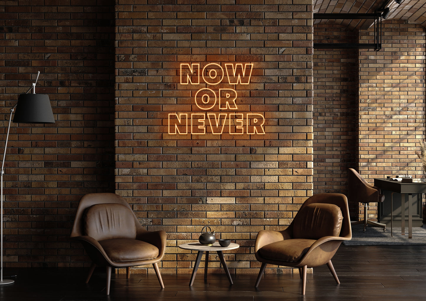Now Or Never - Neon Sign