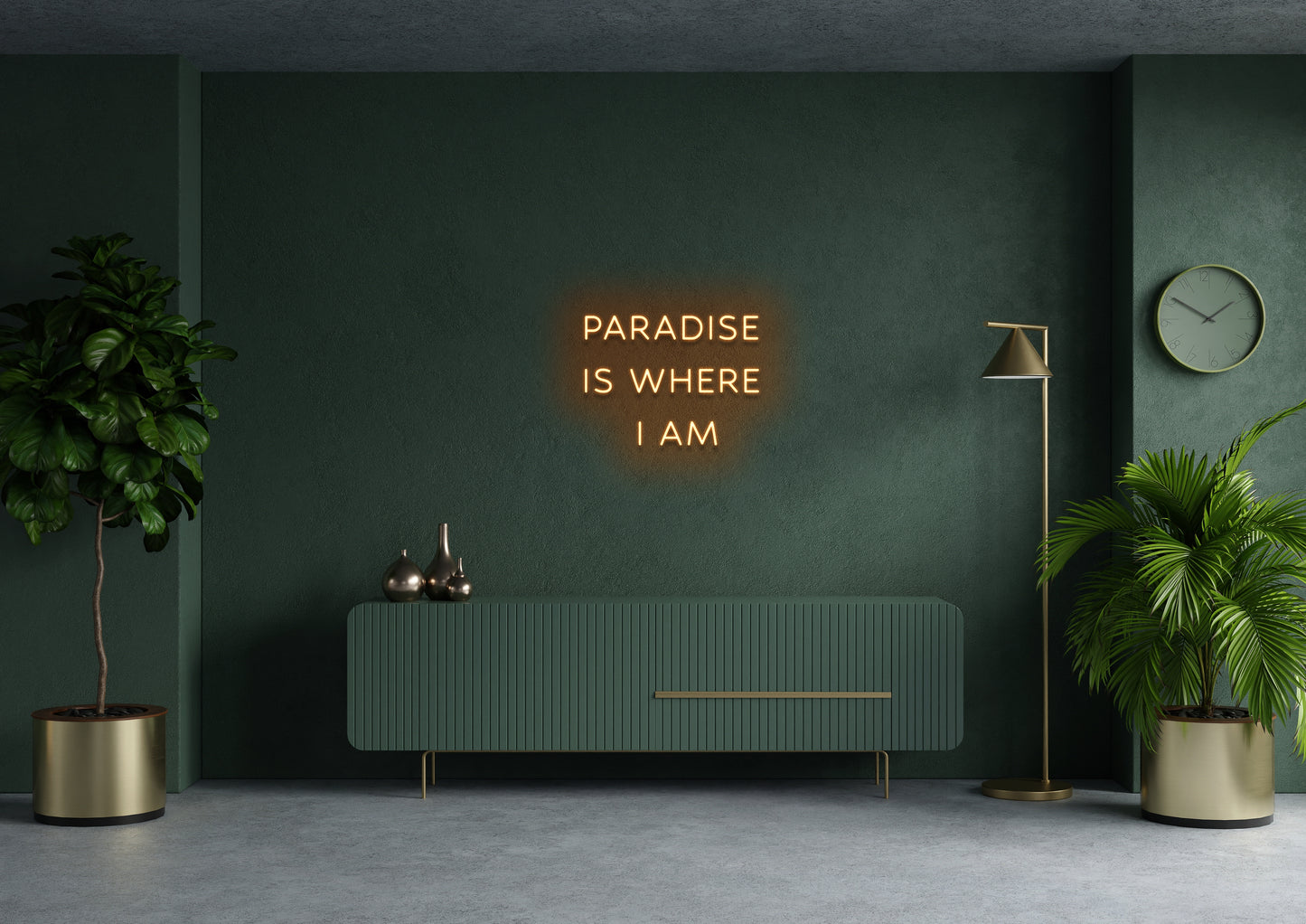 Paradise Is Where I Am - Neon Sign (Wrong Dimensions)