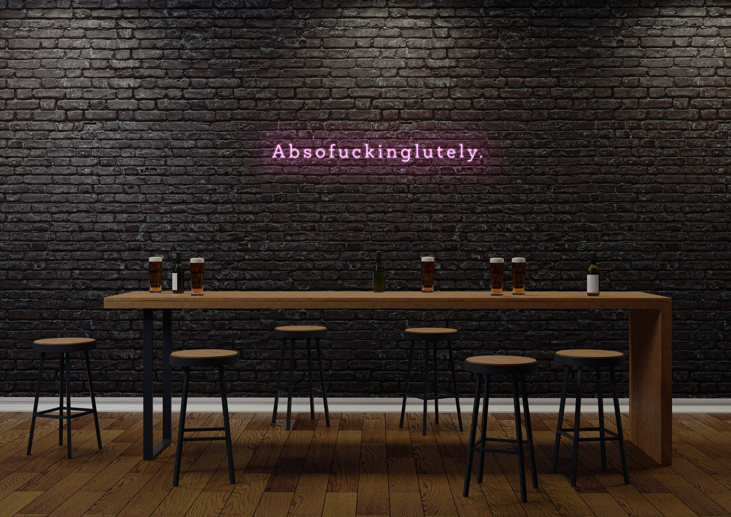 Absofuckinglutely (serif) - Neon Sign