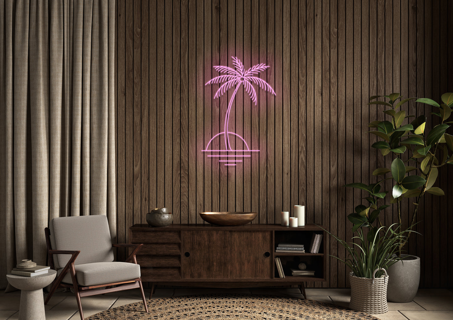 Island - Neon Sign
