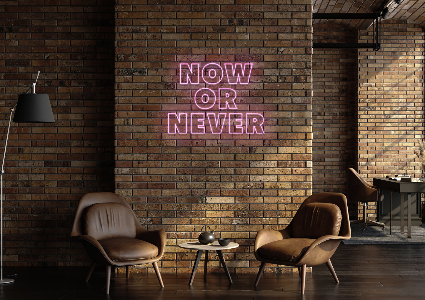 Now Or Never - Neon Sign