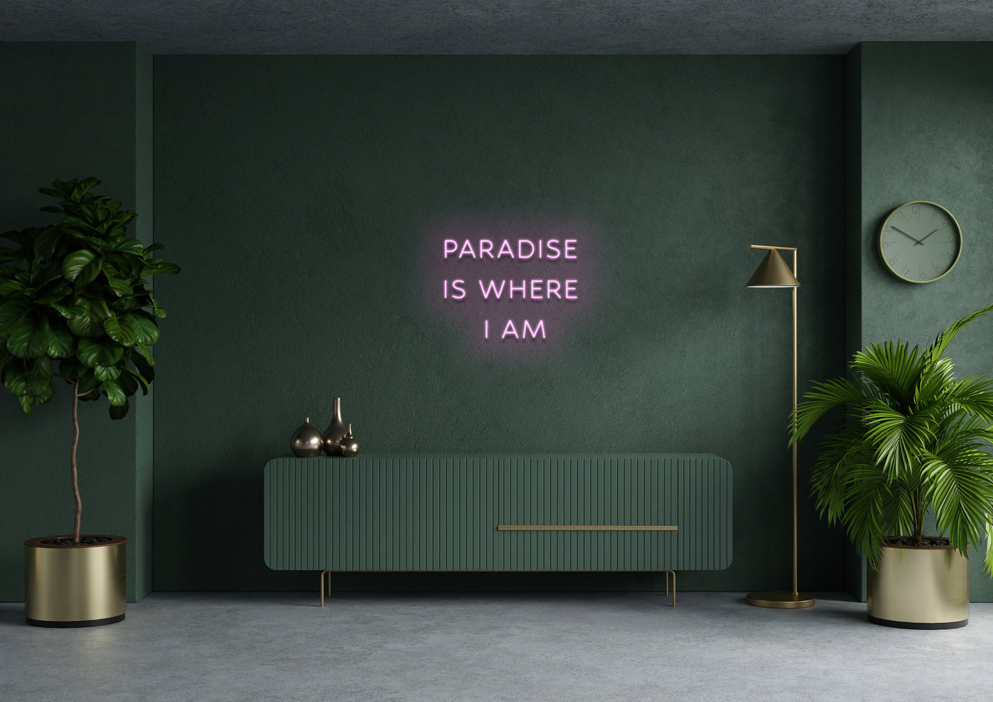 Paradise Is Where I Am - Neon Sign (Wrong Dimensions)
