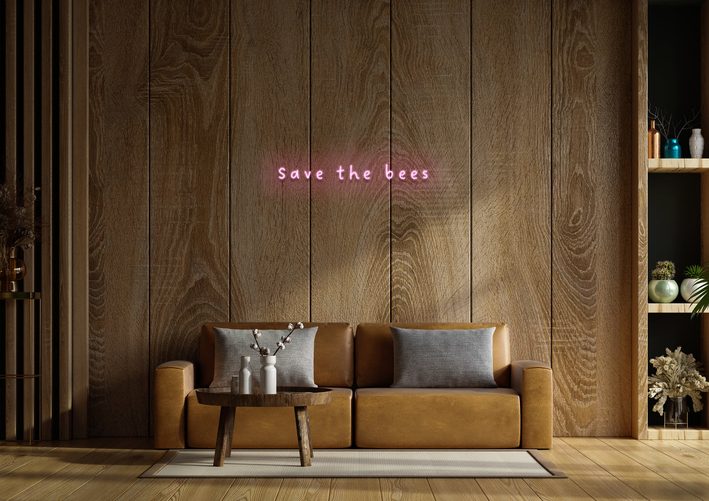 Save The Bee's - Neon Sign