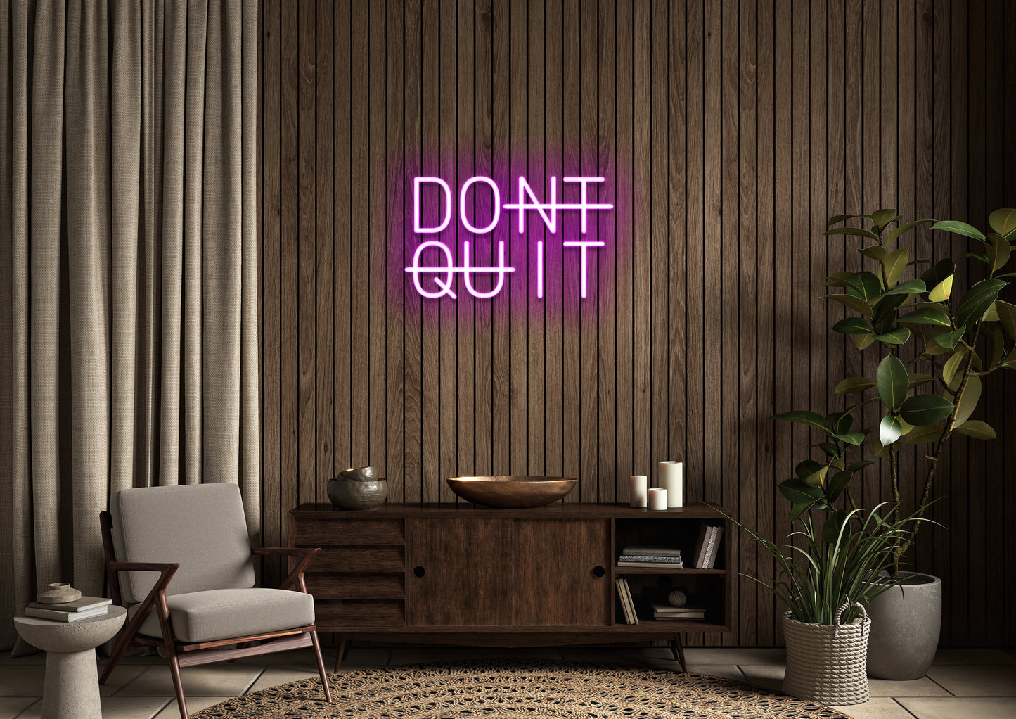 DONT QUIT - Neon Sign
