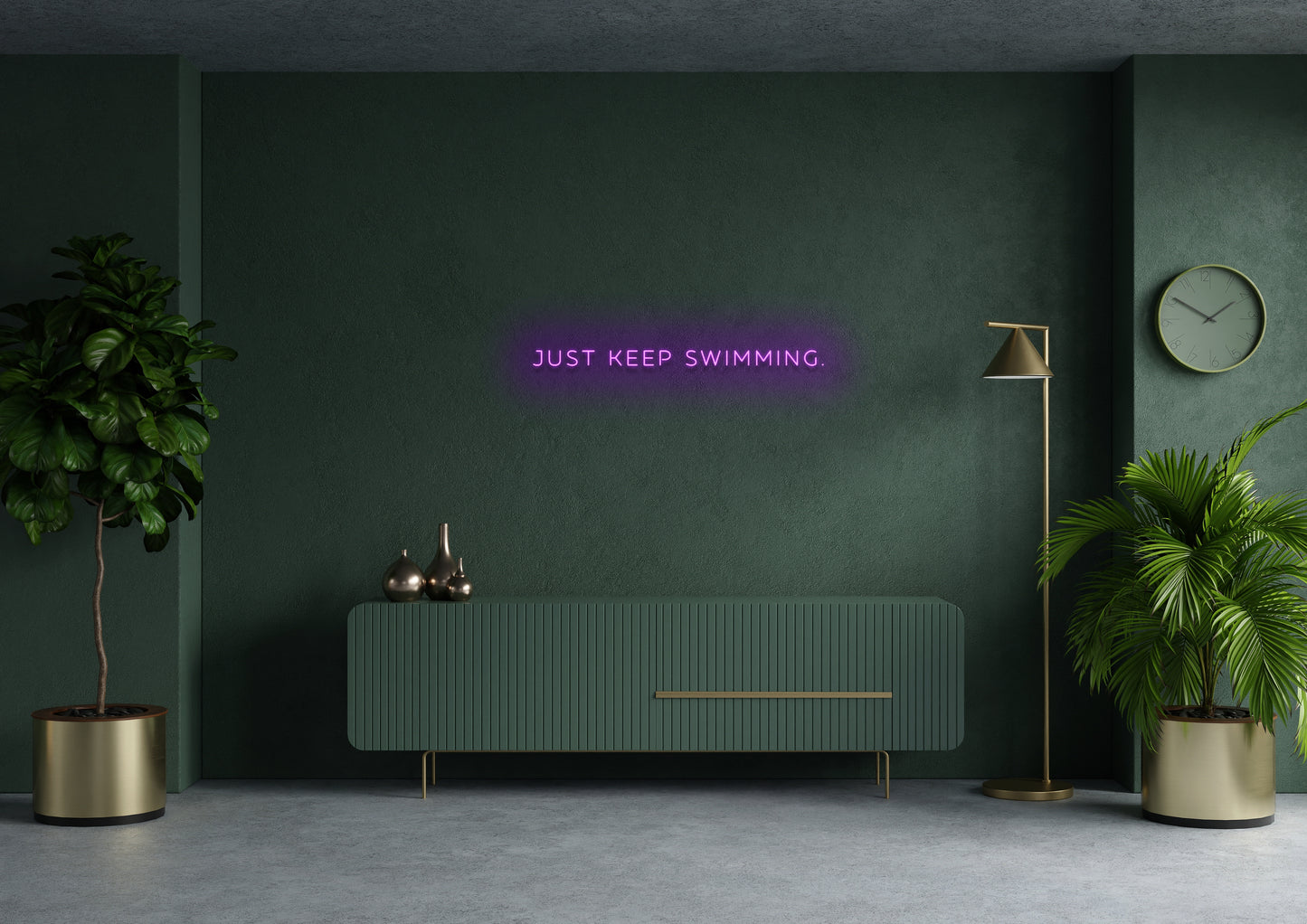 JUST KEEP SWIMMING - Neon Sign