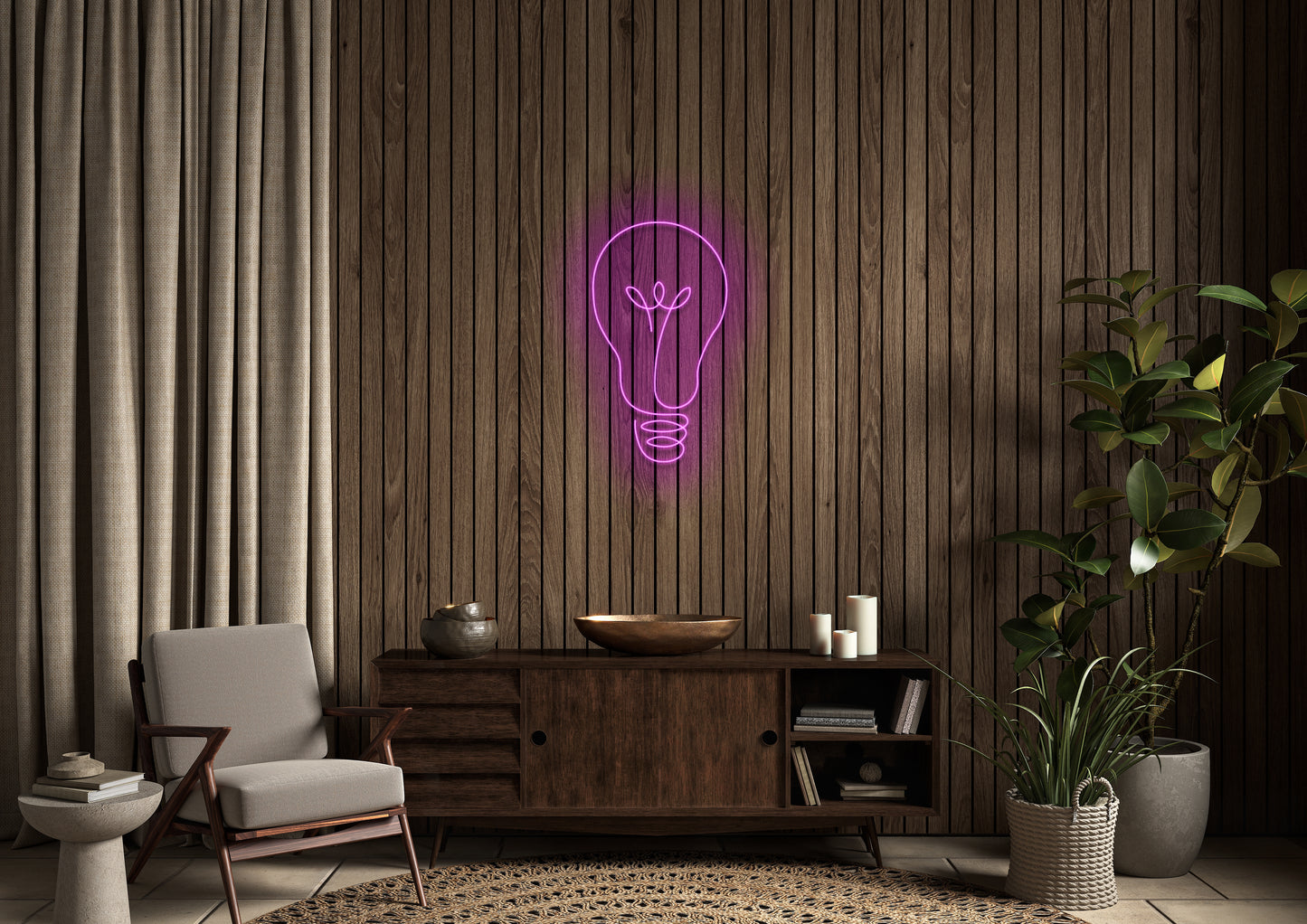 Light Bulb - Neon Sign