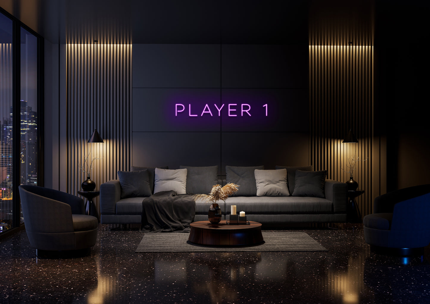 Player 1 - Neon Sign