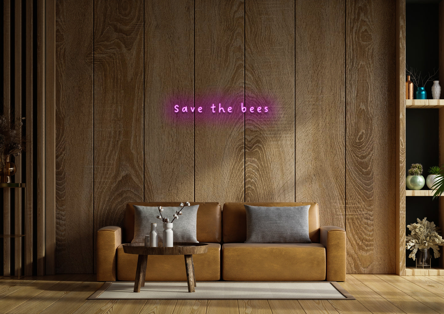Save The Bee's - Neon Sign