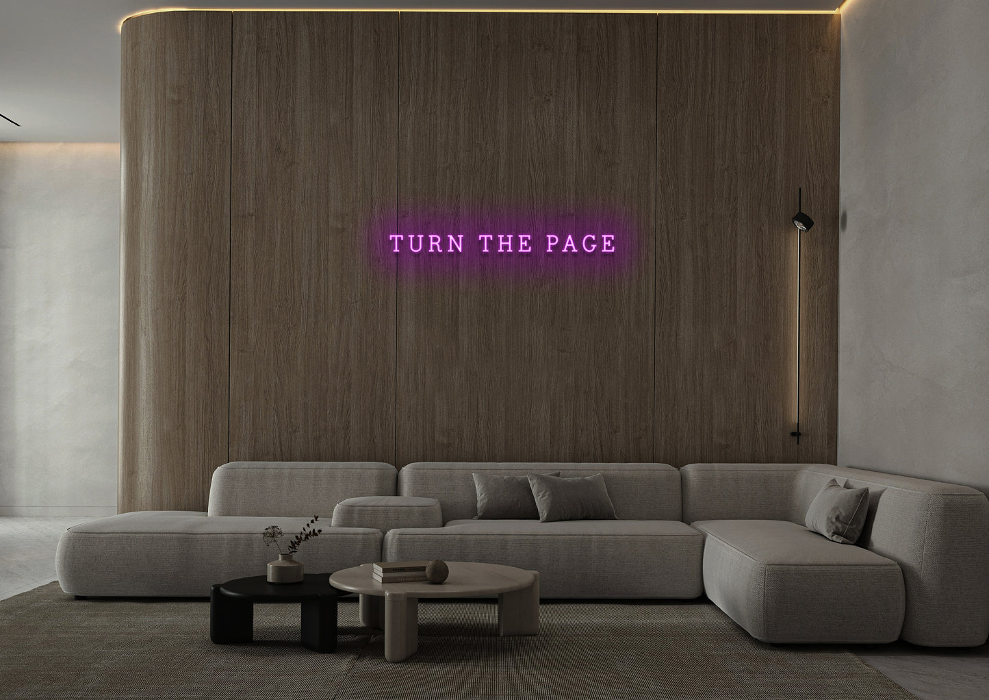 Turn The Page - Neon Sign