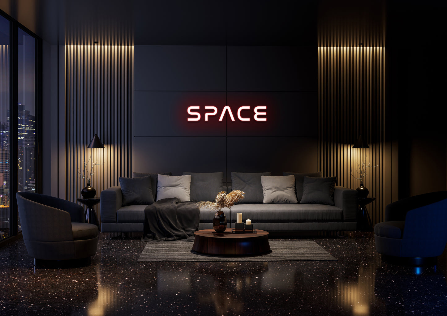 Space - Neon Sign