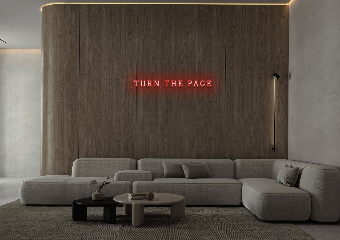 Turn The Page - Neon Sign