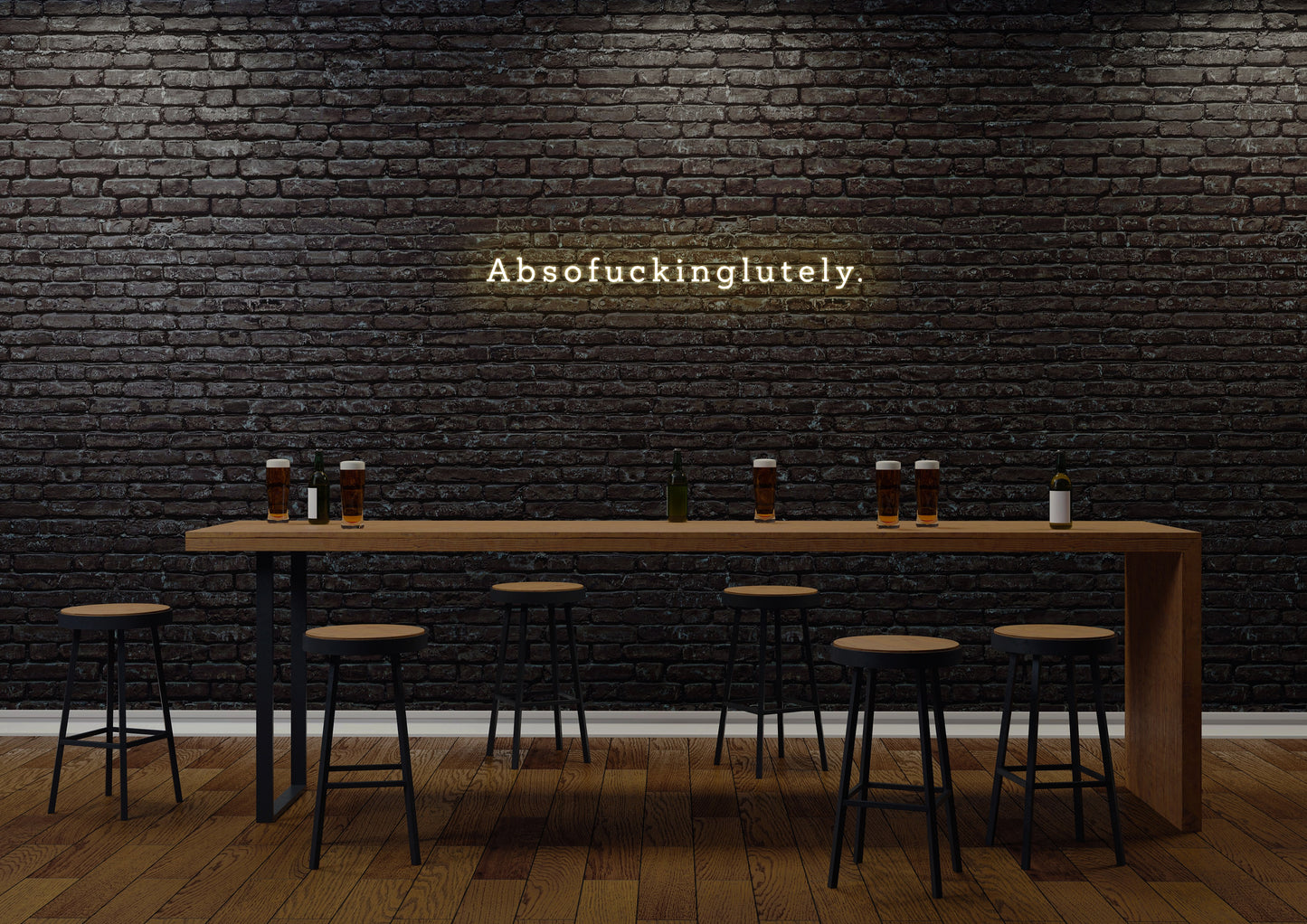 Absofuckinglutely (serif) - Neon Sign