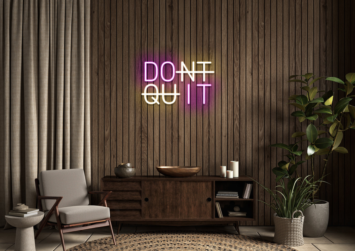 DONT QUIT - Neon Sign