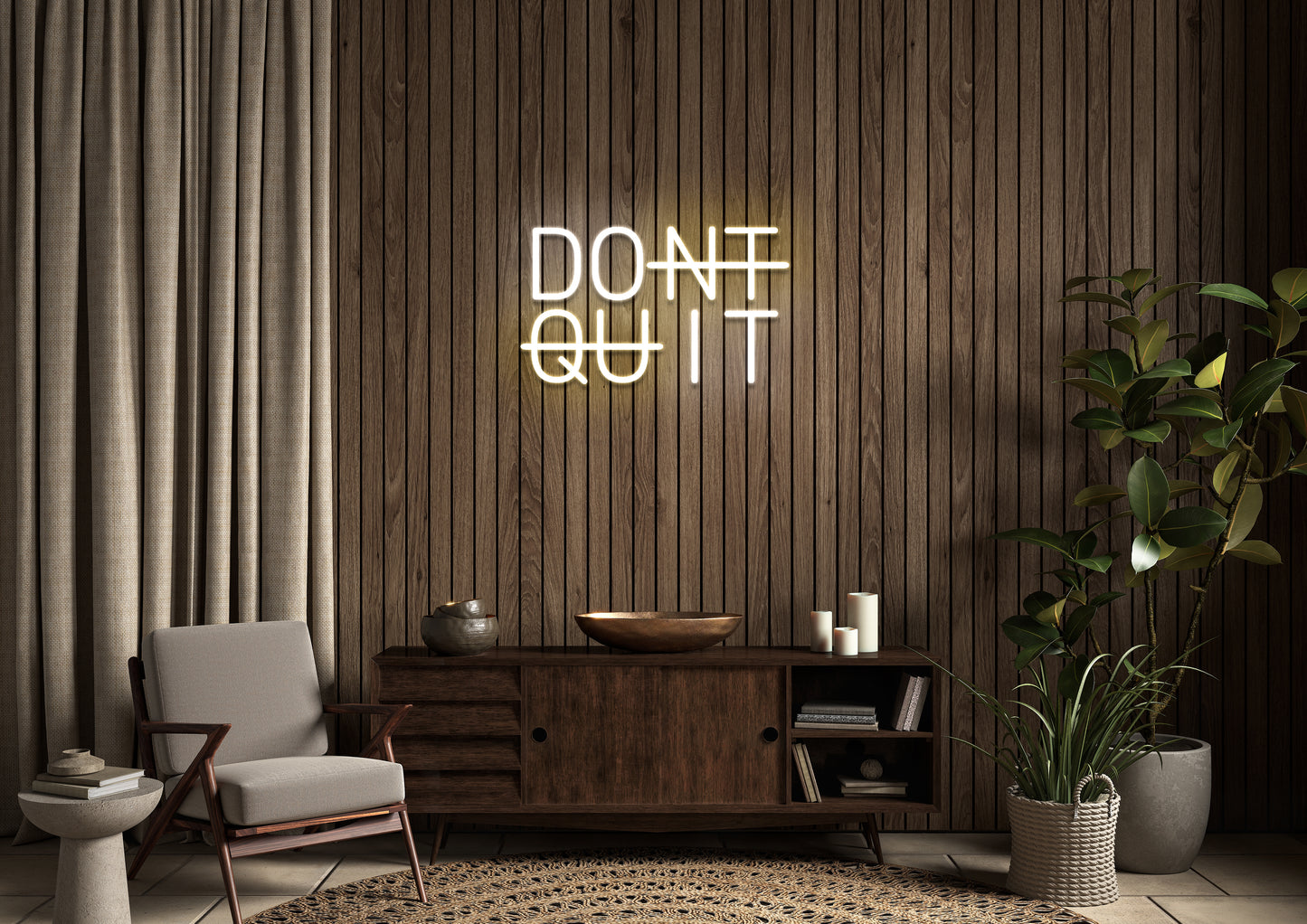 DONT QUIT - Neon Sign