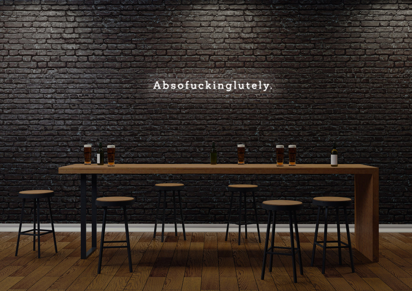 Absofuckinglutely (serif) - Neon Sign