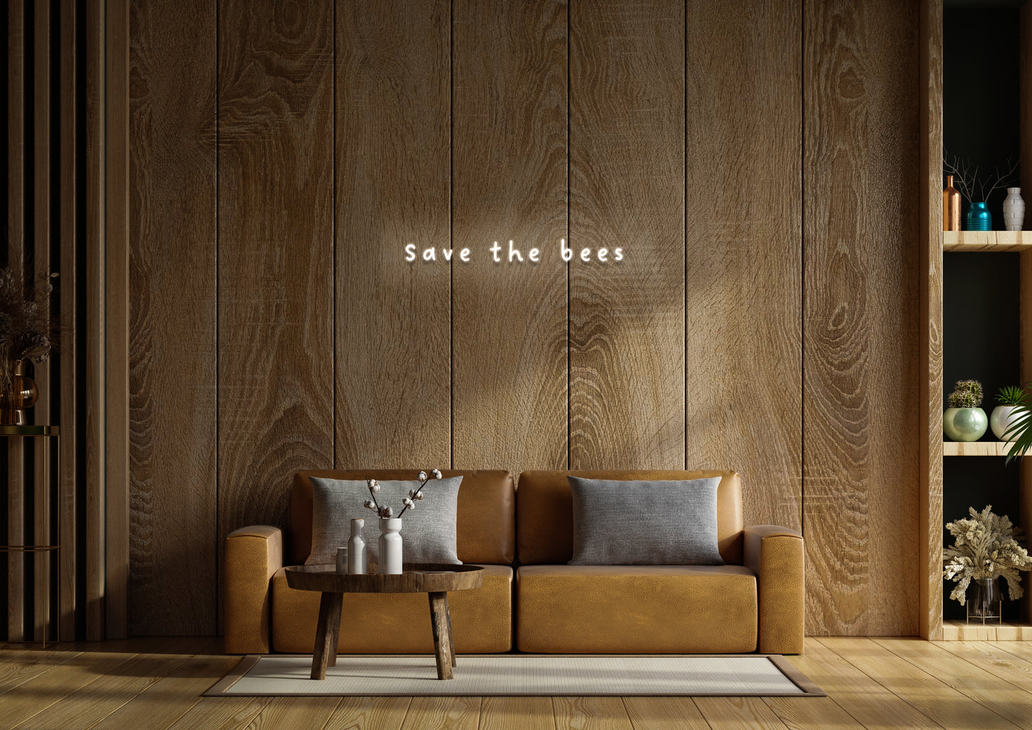 Save The Bee's - Neon Sign