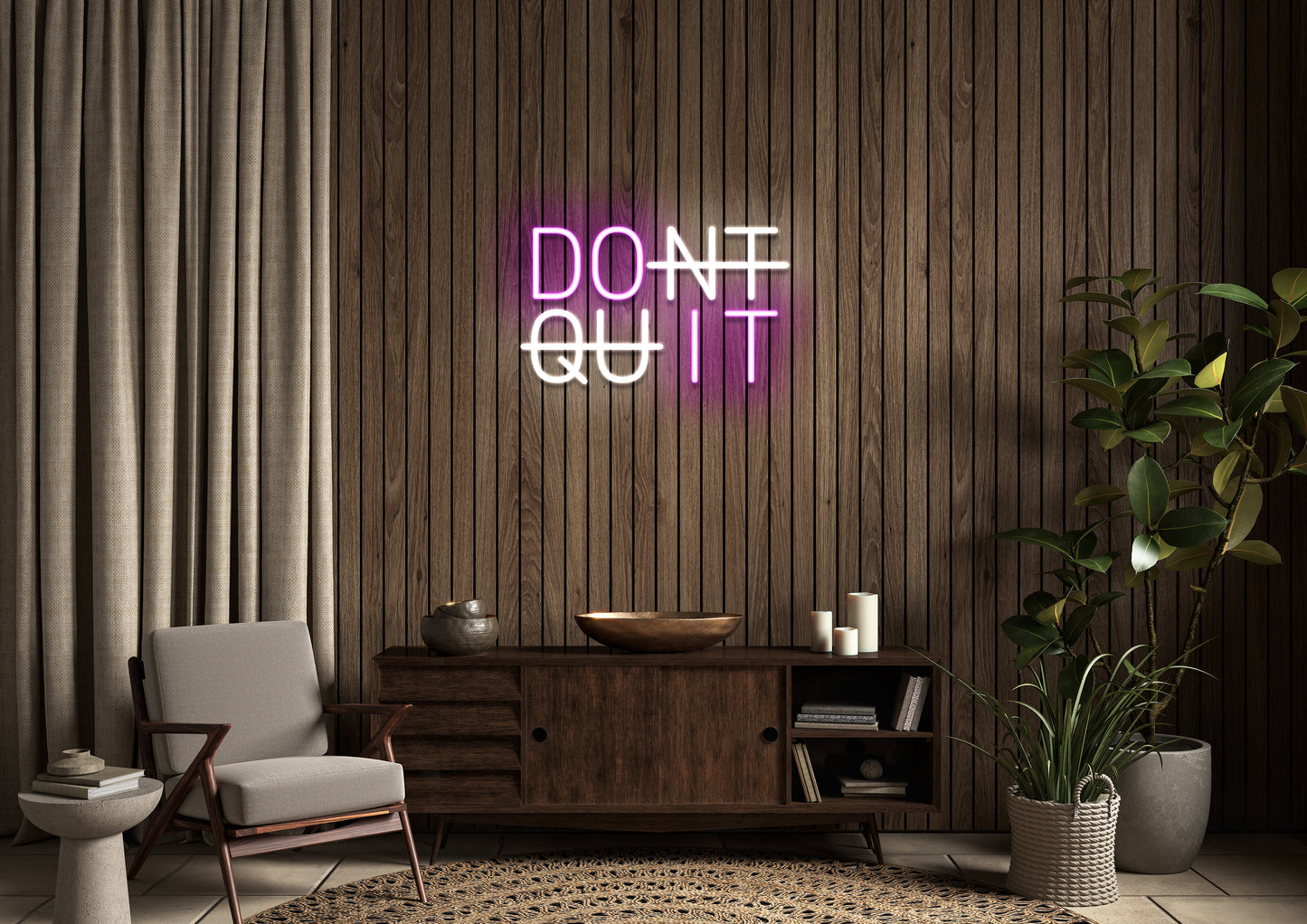 DONT QUIT - Neon Sign