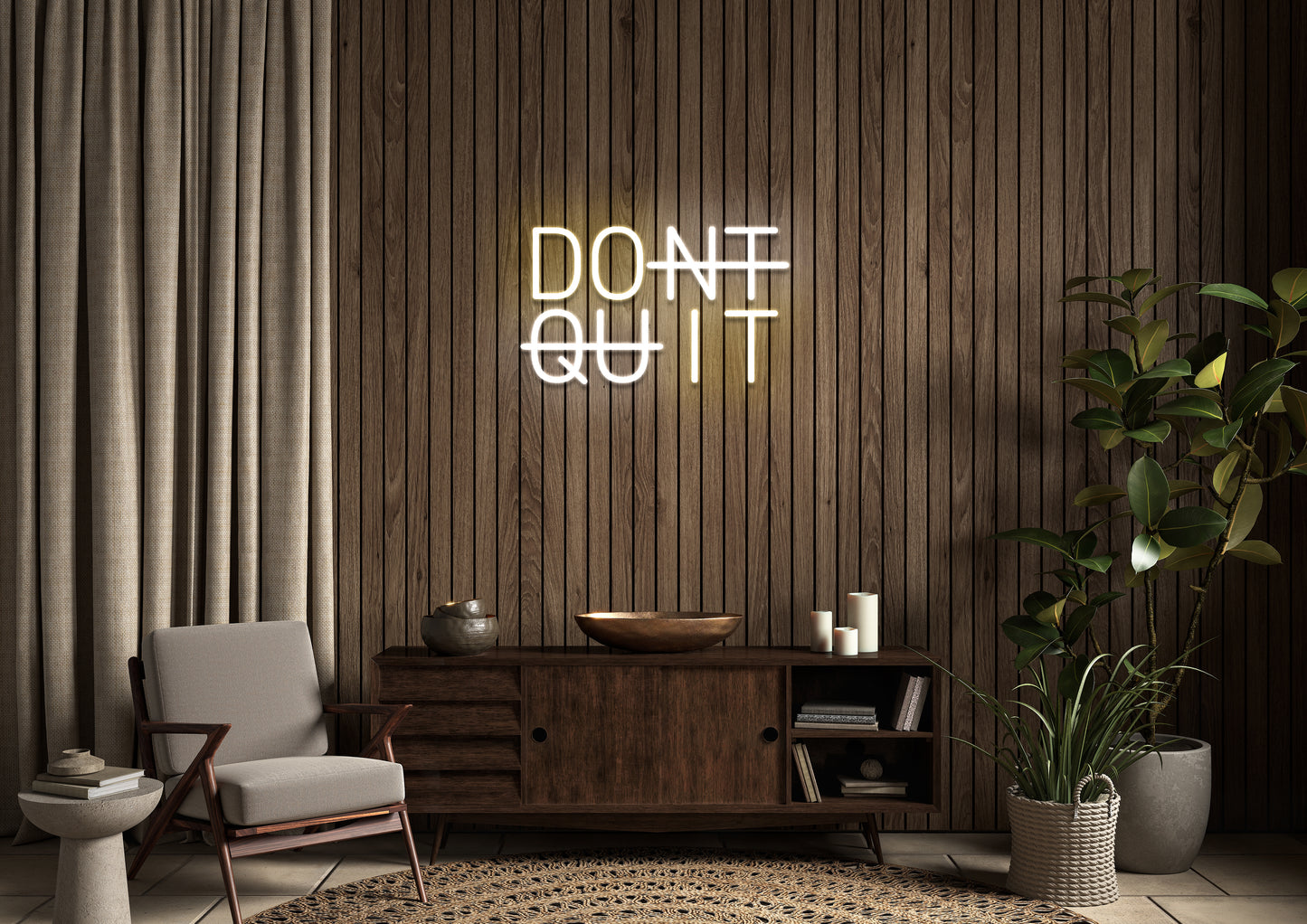 DONT QUIT - Neon Sign