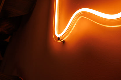 Pac Man Ghost (single line) - Neon Sign