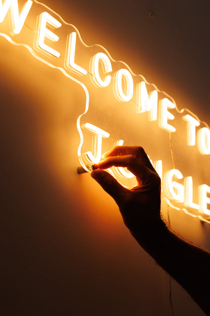 Welcome To The Jungle - Neon Sign