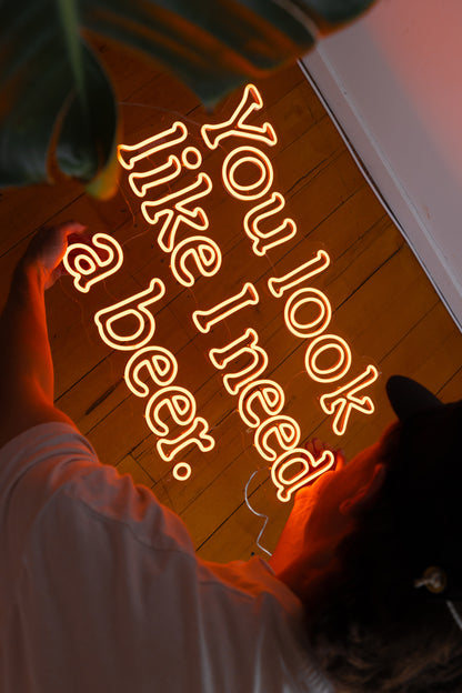Need Beer - Neon Sign
