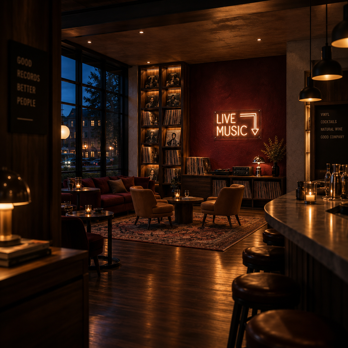 Live Music - Neon Sign