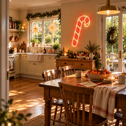 Candy Cane - Neon Sign