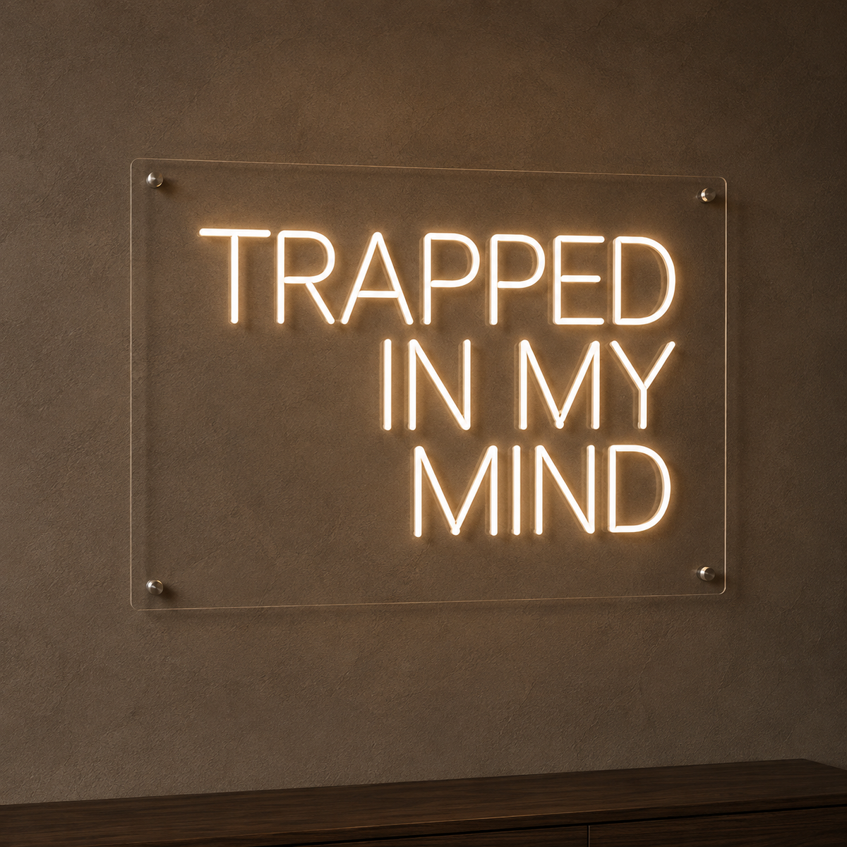 Trapped In My Mind - Neon Sign