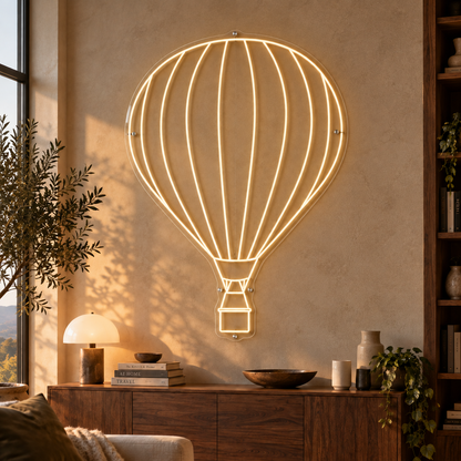 Hot Air-balloon- Neon Sign