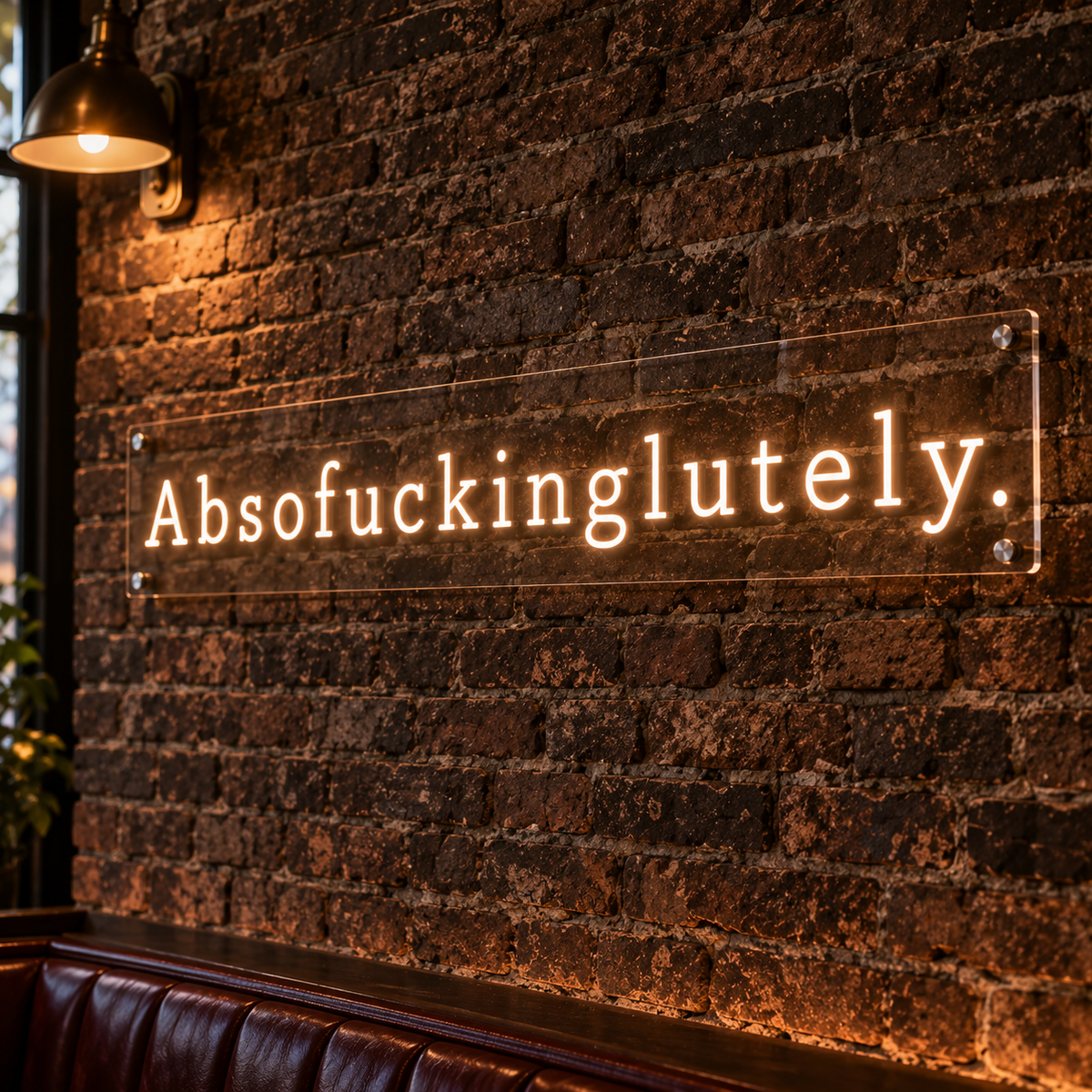 Absofuckinglutely (serif) - Neon Sign