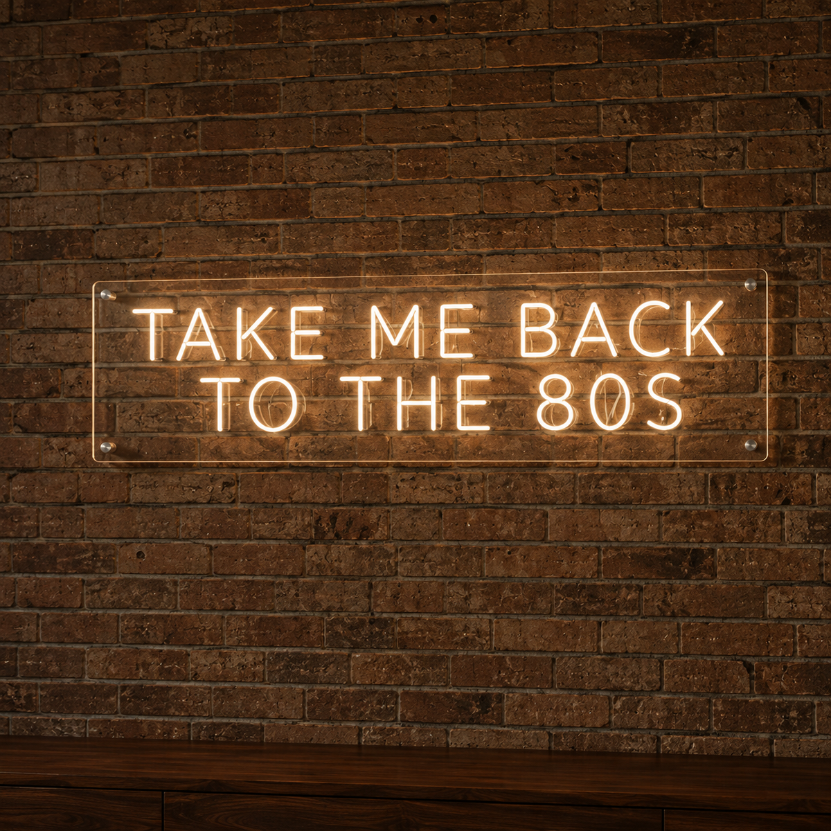 Take Me Back To The 80's - Neon Sign